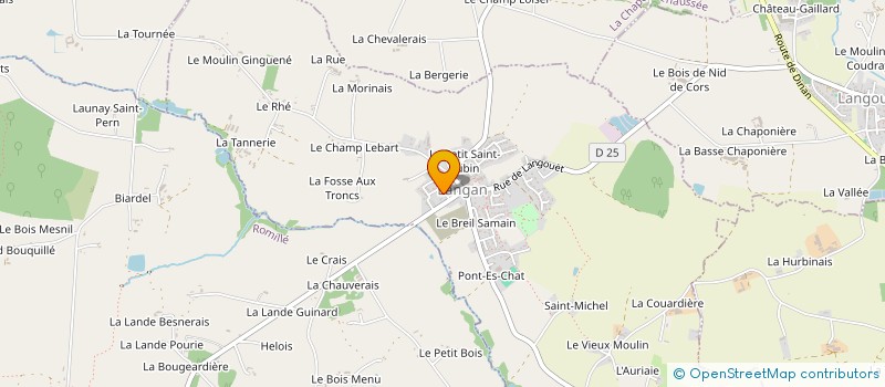 localisation de l'entreprise LRP  LANGAN