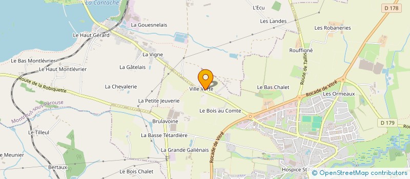 localisation de l'entreprise LRP  VITRE