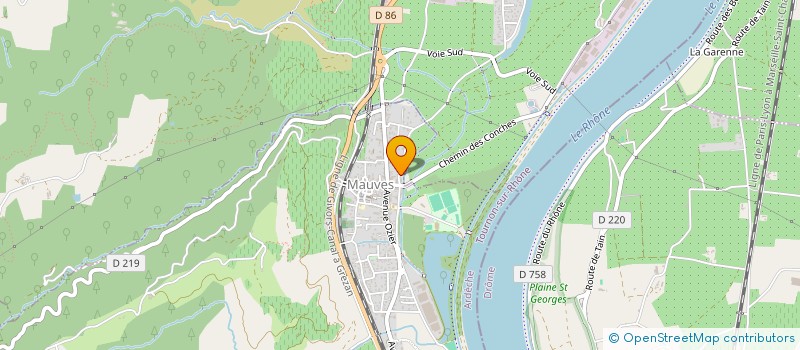 localisation de l'entreprise LRPL MAISONNAS  MAUVES