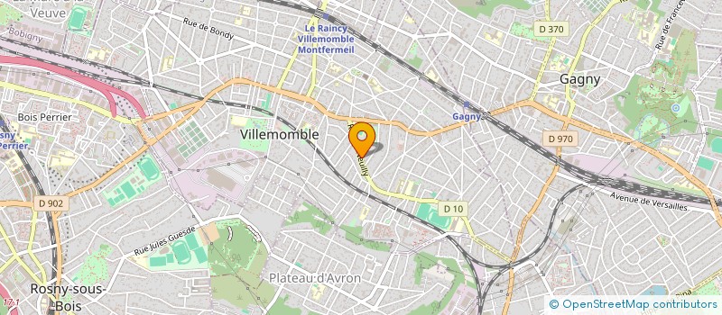 localisation de l'entreprise LRPRO à VILLEMOMBLE