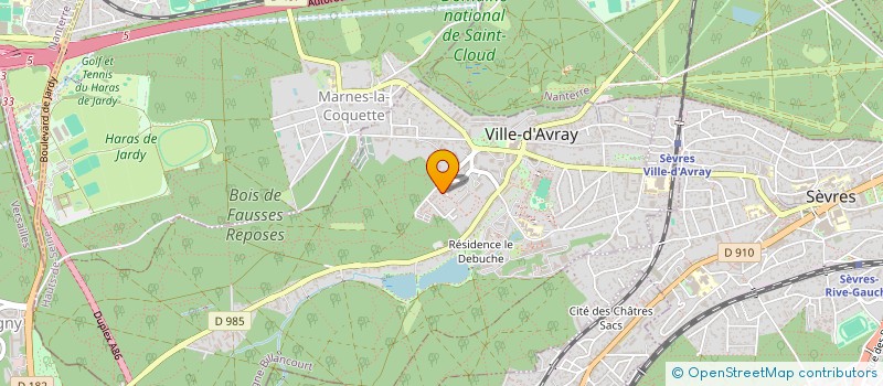 localisation de l'entreprise LRS  VILLE D'AVRAY