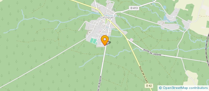 localisation de l'entreprise LRS ELEC  LALUQUE