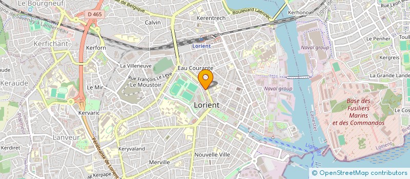 localisation de l'entreprise LRS SPORTS à LORIENT