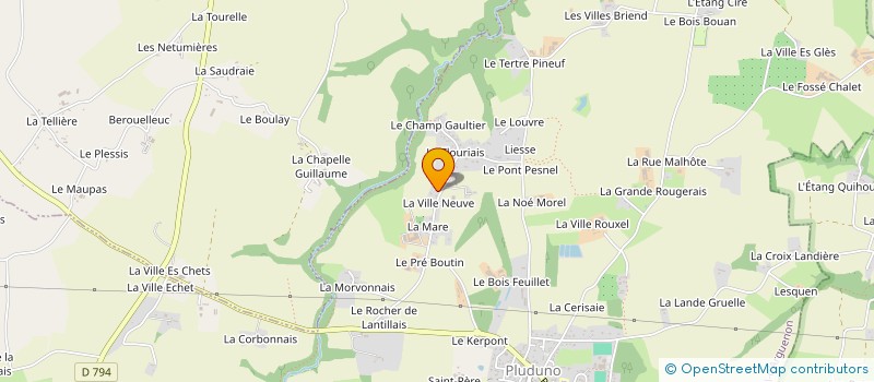 localisation de l'entreprise LRT MOTO  PLUDUNO