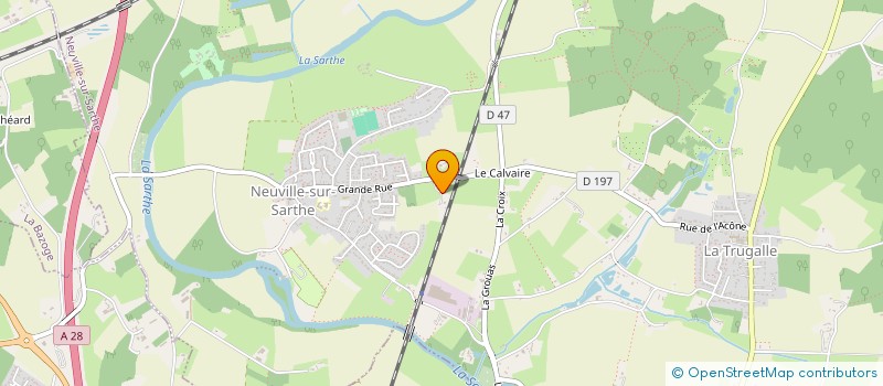 localisation de l'entreprise LRTA  NEUVILLE SUR SARTHE