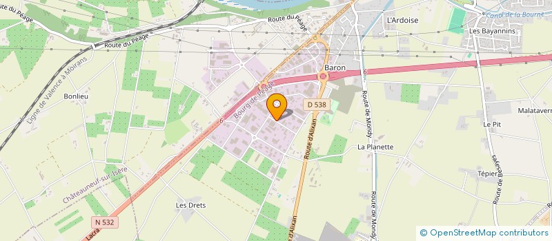 localisation de l'entreprise LRV  BOURG-DE-PEAGE