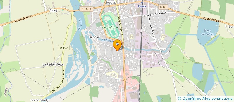 localisation de l'entreprise LRVA  FEURS