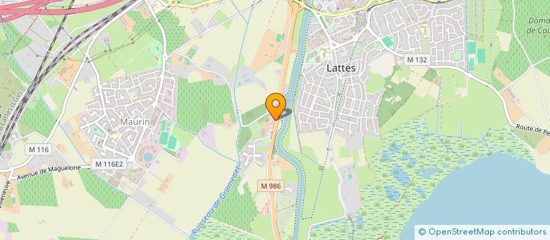 localisation de l'entreprise LRW  LATTES