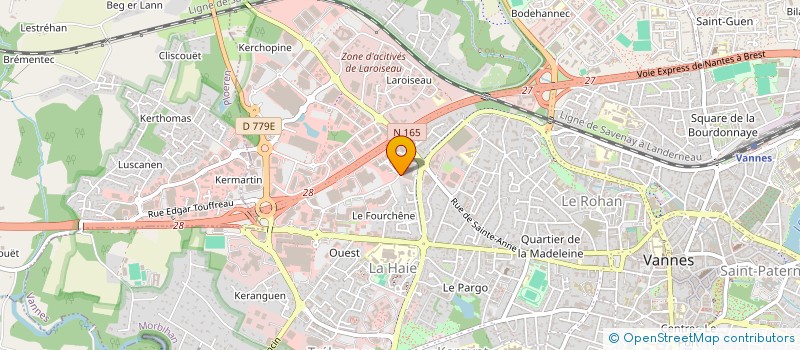 localisation de l'entreprise LRX à VANNES