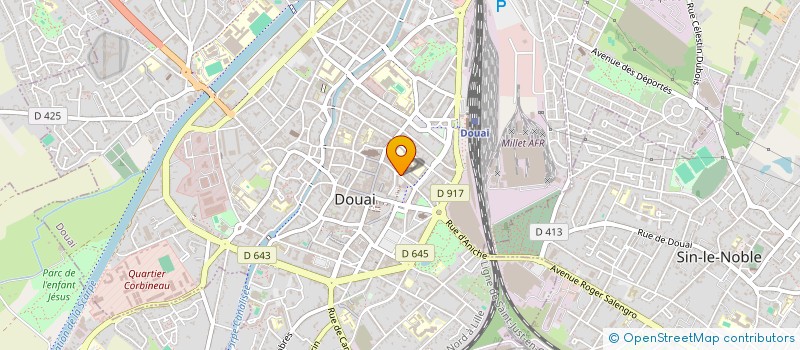 localisation de l'entreprise LS  DOUAI