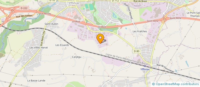 localisation de l'entreprise LS  YFFINIAC