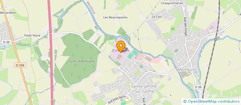 localisation de l'entreprise LS AUTO CLASSIC  SAINTE-JAMME-SUR-SARTHE