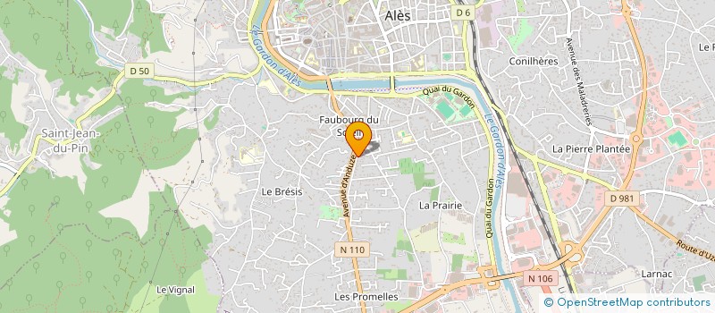 localisation de l'entreprise LS BAT à ALES