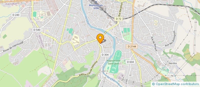 localisation de l'entreprise LS BATI-RENOV à MONTLUCON