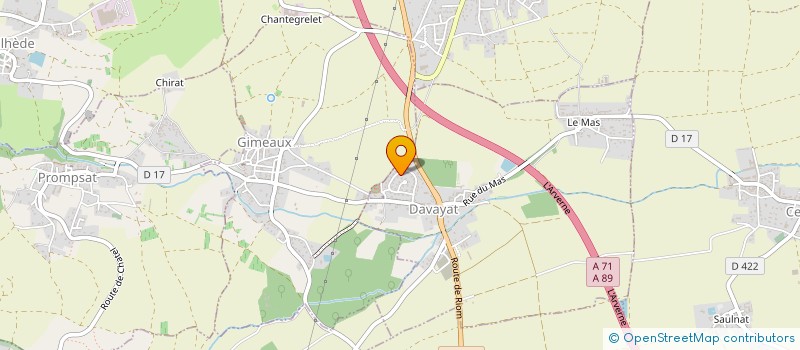 localisation de l'entreprise LS BMX  DAVAYAT