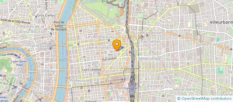 localisation de l'entreprise LS COM à LYON