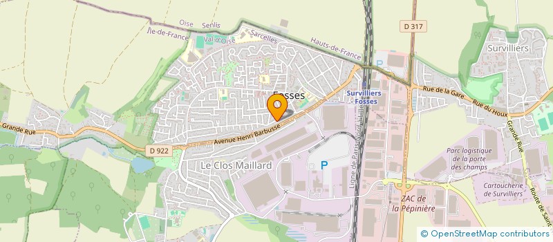 localisation de l'entreprise LS CONSULTING  FOSSES