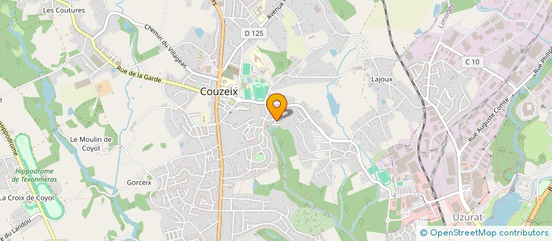 localisation de l'entreprise LS COURTAGE 87 à COUZEIX