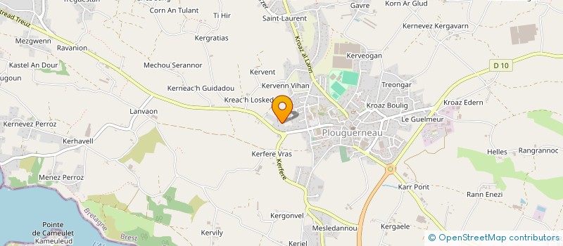 localisation de l'entreprise LS DECO  PLOUGUERNEAU