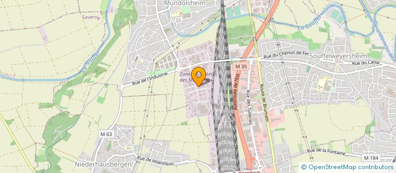 localisation de l'entreprise LS. DIFFUSION  SCHILTIGHEIM