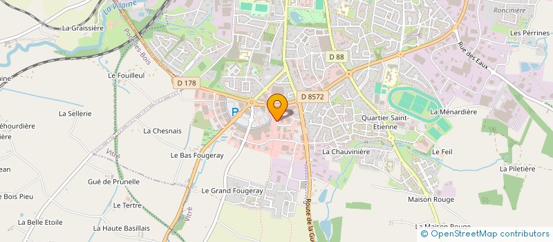 localisation de l'entreprise LS DIFFUSION SARL  VITRE