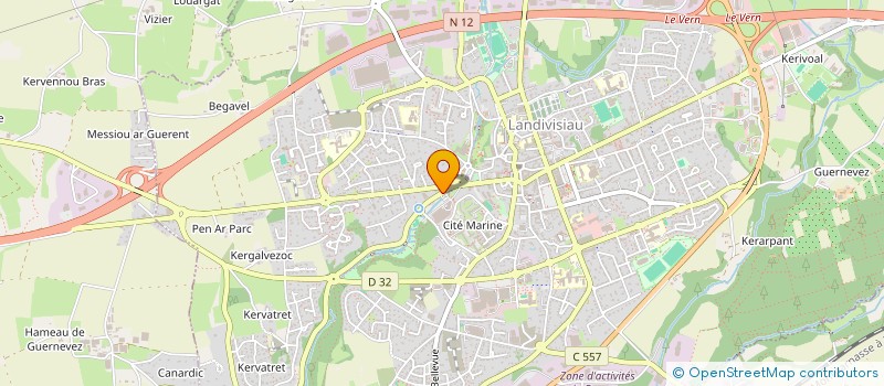 localisation de l'entreprise LS DISTRIBUTION  LANDIVISIAU