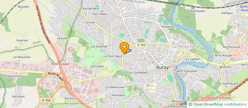 localisation de l'entreprise LS FINANCES à AURAY