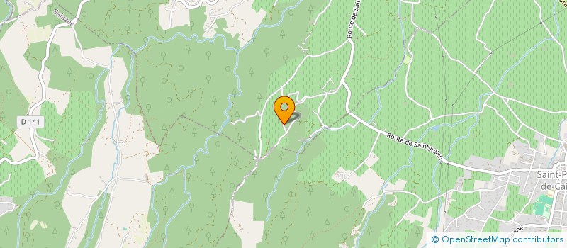 localisation de l'entreprise LS FRAGRANCE  SAINT-JULIEN-DE-PEYROLAS