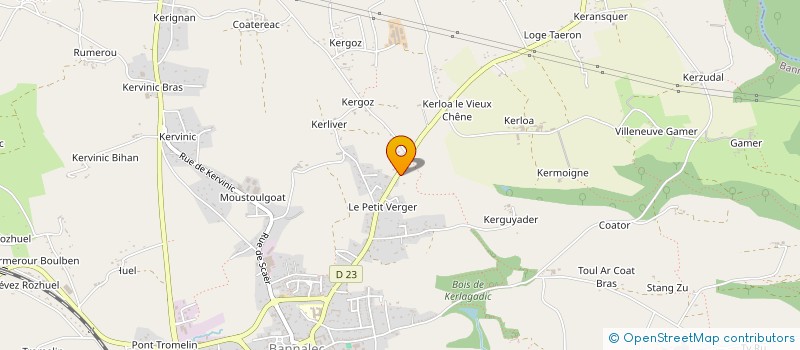 localisation de l'entreprise LS FUMISTERIE SARL à BANNALEC