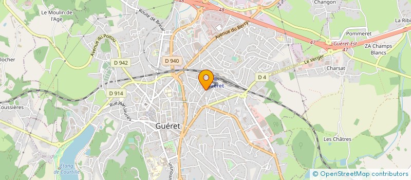 localisation de l'entreprise LS GUERET  GUERET