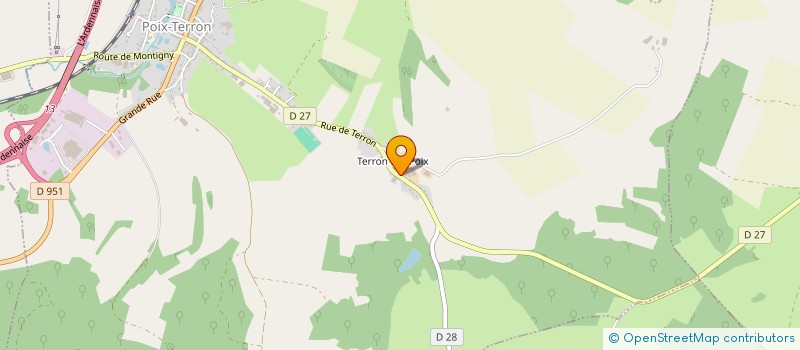 localisation de l'entreprise LS HOLDING  POIX TERRON