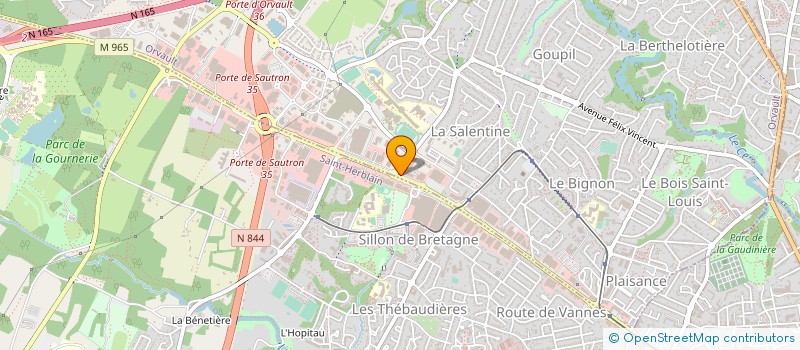 localisation de l'entreprise LS-I à ORVAULT