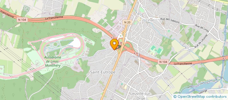 localisation de l'entreprise LS IMMO à LINAS