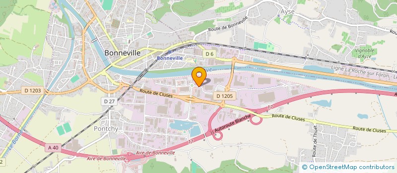 localisation de l'entreprise LS IMMO  BONNEVILLE