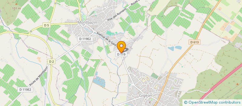 localisation de l'entreprise LS IMMO  MONTBAZIN