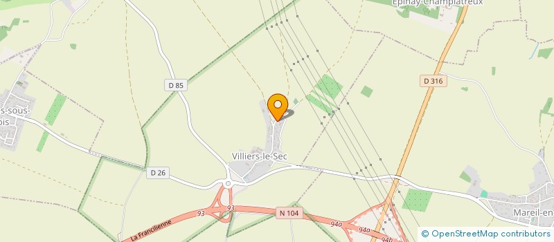 localisation de l'entreprise LS IMMOBILIER  VILLIERS-LE-SEC