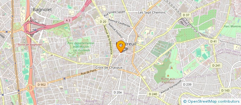 localisation de l'entreprise LS IMMOBILIER  MONTREUIL