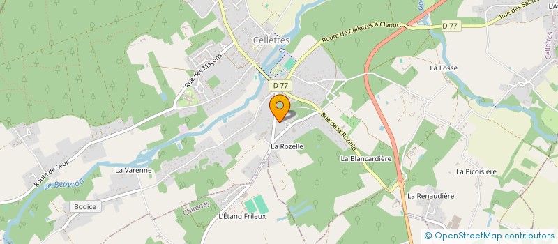 localisation de l'entreprise LS INVEST à CELLETTES