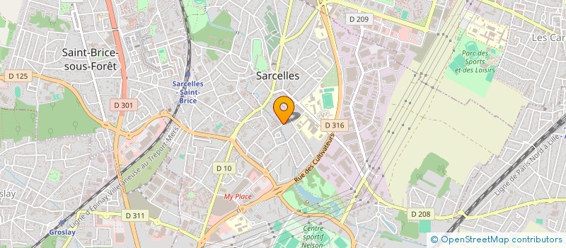 localisation de l'entreprise LS INVEST à SARCELLES