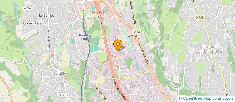 localisation de l'entreprise LS MANCO  DARDILLY