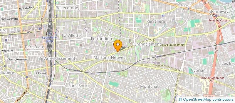 localisation de l'entreprise LS PNEUS  VILLEURBANNE