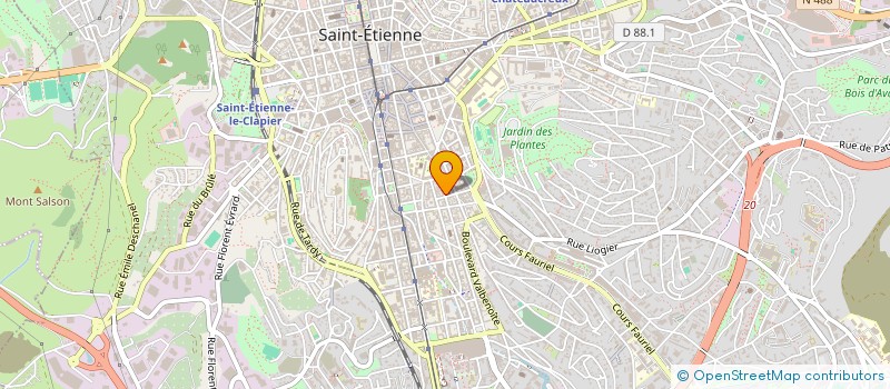 localisation de l'entreprise LS.PRO  SAINT-ETIENNE