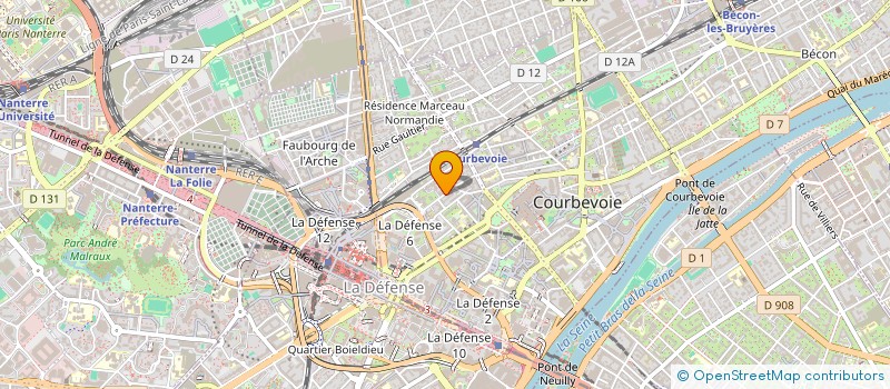 localisation de l'entreprise LS PROCESS à COURBEVOIE