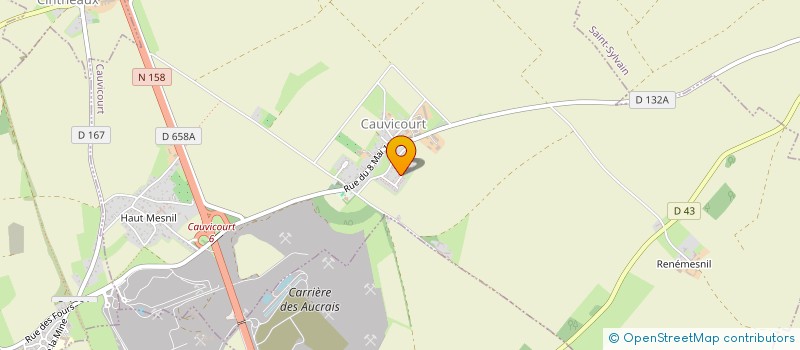 localisation de l'entreprise LS PROTECT COUVERTURE  CAUVICOURT