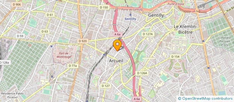 localisation de l'entreprise LS REIMS LOISIRS SPORTIFS REIMS à ARCUEIL