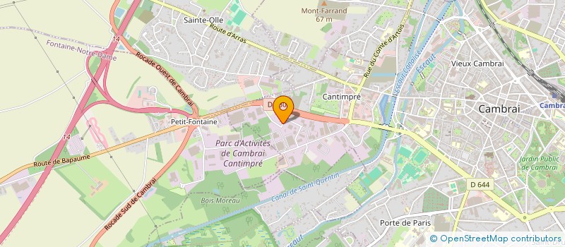localisation de l'entreprise LS SOLUTION à CAMBRAI