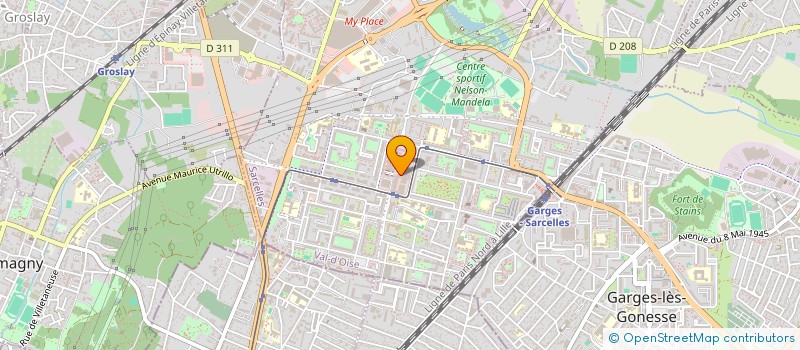 localisation de l'entreprise LS SOLUTIONS  SARCELLES