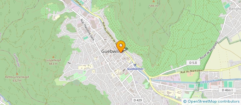 localisation de l'entreprise LS SPORTSWEAR à GUEBWILLER