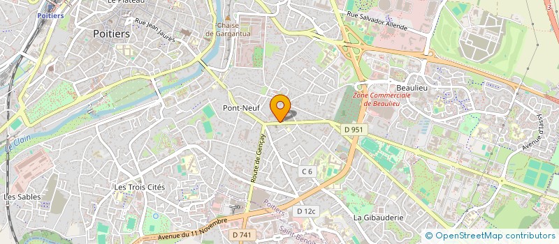 localisation de l'entreprise LS TACOS  POITIERS