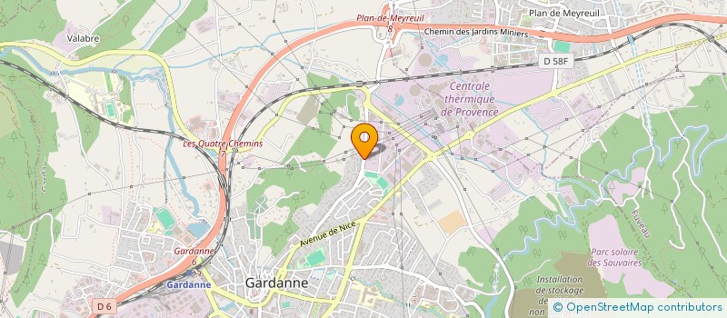 localisation de l'entreprise LS TELECOM à GARDANNE